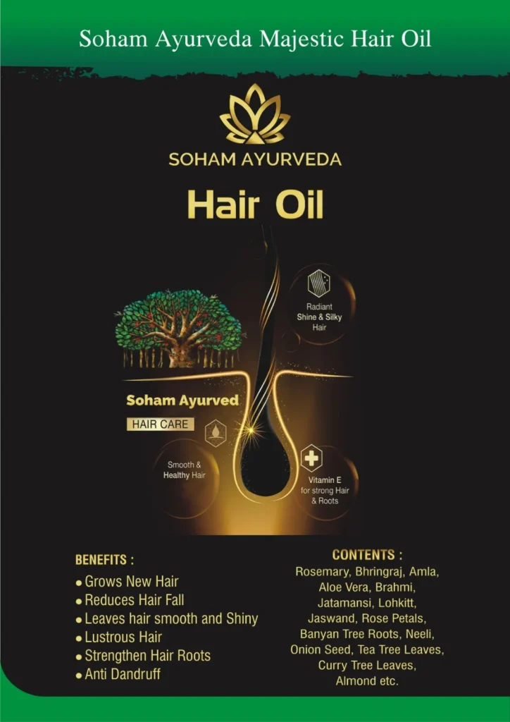 Majestic Hair Oil - Soham Ayurveda Tail